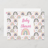 Briefkaart van de regenboogregenboog van de Cute p (Voorkant / Achterkant)