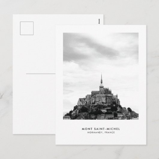 Briefkaart van de Reis van SaintMichel Frankrijk (Voorkant / Achterkant)