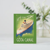 Briefkaart van de Reis van Zweden het Vintage (Staand voorkant)