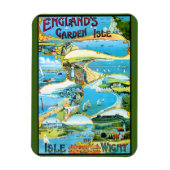 Briefkaart van de reisposter Wight Travel Magneet (Verticaal)