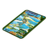 Briefkaart van de reisposter Wight Travel Magneet (Linkerzijde)