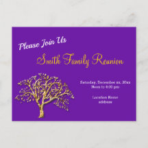 Briefkaart van de reünie van de Golden Tree-famili