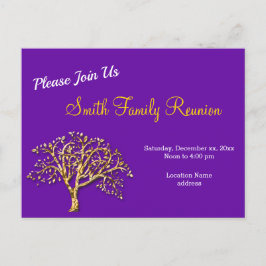 Briefkaart van de reünie van de Golden Tree-famili