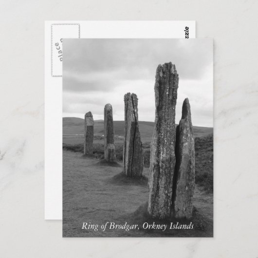 Briefkaart van de Ring van Brodgar, Orkney Islands (Voorkant / Achterkant)