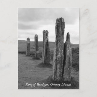 Briefkaart van de Ring van Brodgar, Orkney Islands