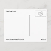 Briefkaart van de rode Hawk (Achterkant)