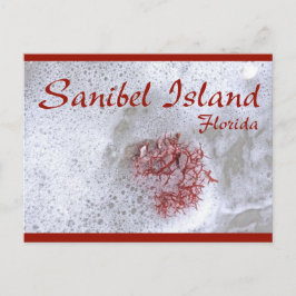Briefkaart van de Rode Zeewier van het eiland Sani
