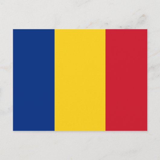 Briefkaart van de Roemeense vlag (Voorkant)