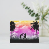 Briefkaart van de Romance van Palmtree (Staand voorkant)
