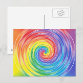 Briefkaart van de ronddraaiende regenboog (Voorkant / Achterkant)