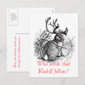 briefkaart van de roodneusjakhals (Voorkant / Achterkant)