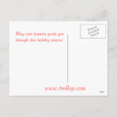 briefkaart van de roodneusjakhals (Achterkant)