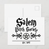 Briefkaart van de Salem Witch Society (Voorkant / Achterkant)