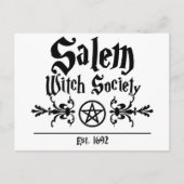 Briefkaart van de Salem Witch Society (Voorkant)