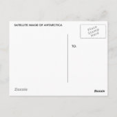 Briefkaart van de satelliet Antarctica Afbeelding (Achterkant)