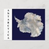 Briefkaart van de satelliet Antarctica Afbeelding (Voorkant)