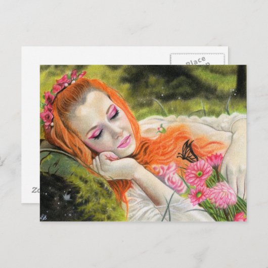 Briefkaart van de schoonheid van de lente (Voorkant / Achterkant)