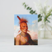 Briefkaart van de "schopte chef" van koning (Staand voorkant)