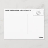 Briefkaart van de "schopte chef" van koning (Achterkant)