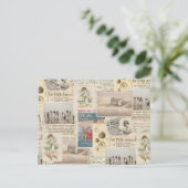  Briefkaart van de Seaside Collage (Staand voorkant)