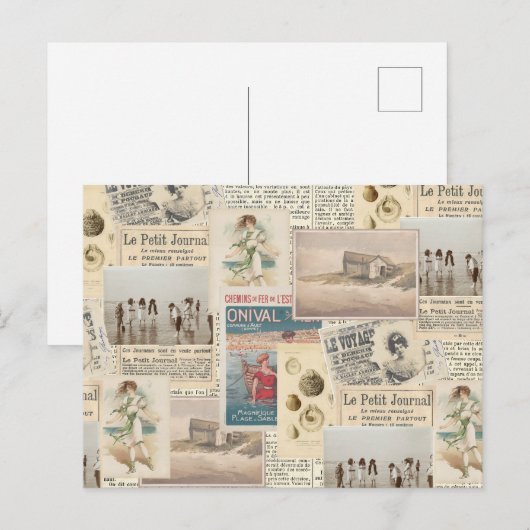  Briefkaart van de Seaside Collage (Voorkant / Achterkant)