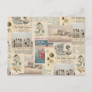 Briefkaart van de Seaside Collage