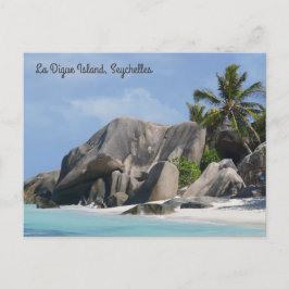 Briefkaart van de Seychellen La Digue