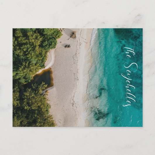 Briefkaart van de Seychellen, Oost-Afrika (Voorkant)