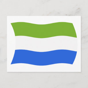 Briefkaart van de Sierra Leone-vlag