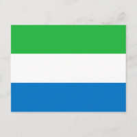 Briefkaart van de Sierra Leone-vlag