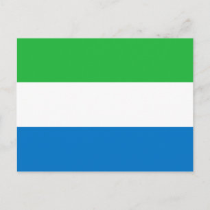 Briefkaart van de Sierra Leone-vlag