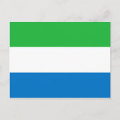 Briefkaart van de Sierra Leone-vlag (Voorkant)