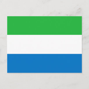 Briefkaart van de Sierra Leone-vlag
