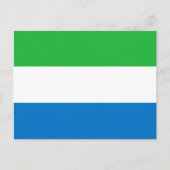 Briefkaart van de Sierra Leone-vlag (Voorkant)