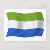 Briefkaart van de Sierra Leone-vlag (Voorkant)