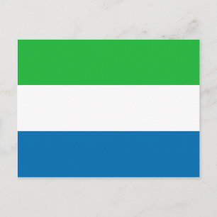 Briefkaart van de Sierra Leone-vlag