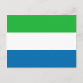 Briefkaart van de Sierra Leone-vlag (Voorkant)
