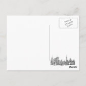 Briefkaart van de skyline van New York (Achterkant)