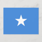 Briefkaart van de Somalische vlag (Voorkant)