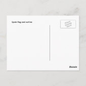 Briefkaart van de Spaanse vlag (Achterkant)