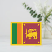 Briefkaart van de Sri Lankaanse vlag (Staand voorkant)