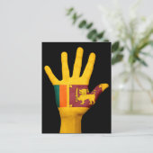 Briefkaart van de Sri Lankaanse vlag (Staand voorkant)