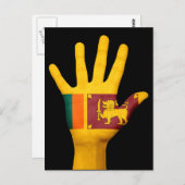 Briefkaart van de Sri Lankaanse vlag (Voorkant / Achterkant)