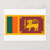 Briefkaart van de Sri Lankaanse vlag (Voorkant)