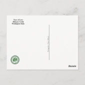 Briefkaart van de staat Washington: Liefde boom (Achterkant)
