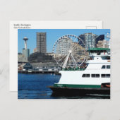 Briefkaart van de staat Washington - Seattle en Fe (Voorkant / Achterkant)