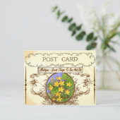  Briefkaart van de staatsbloem van Michigan (Staand voorkant)