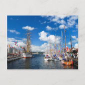 Briefkaart van de stad Bergen (Voorkant)