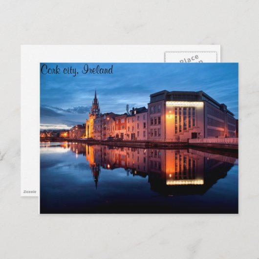 Briefkaart van de stad Cork (Voorkant / Achterkant)