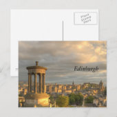 Briefkaart van de stad Edinburgh (Voorkant / Achterkant)